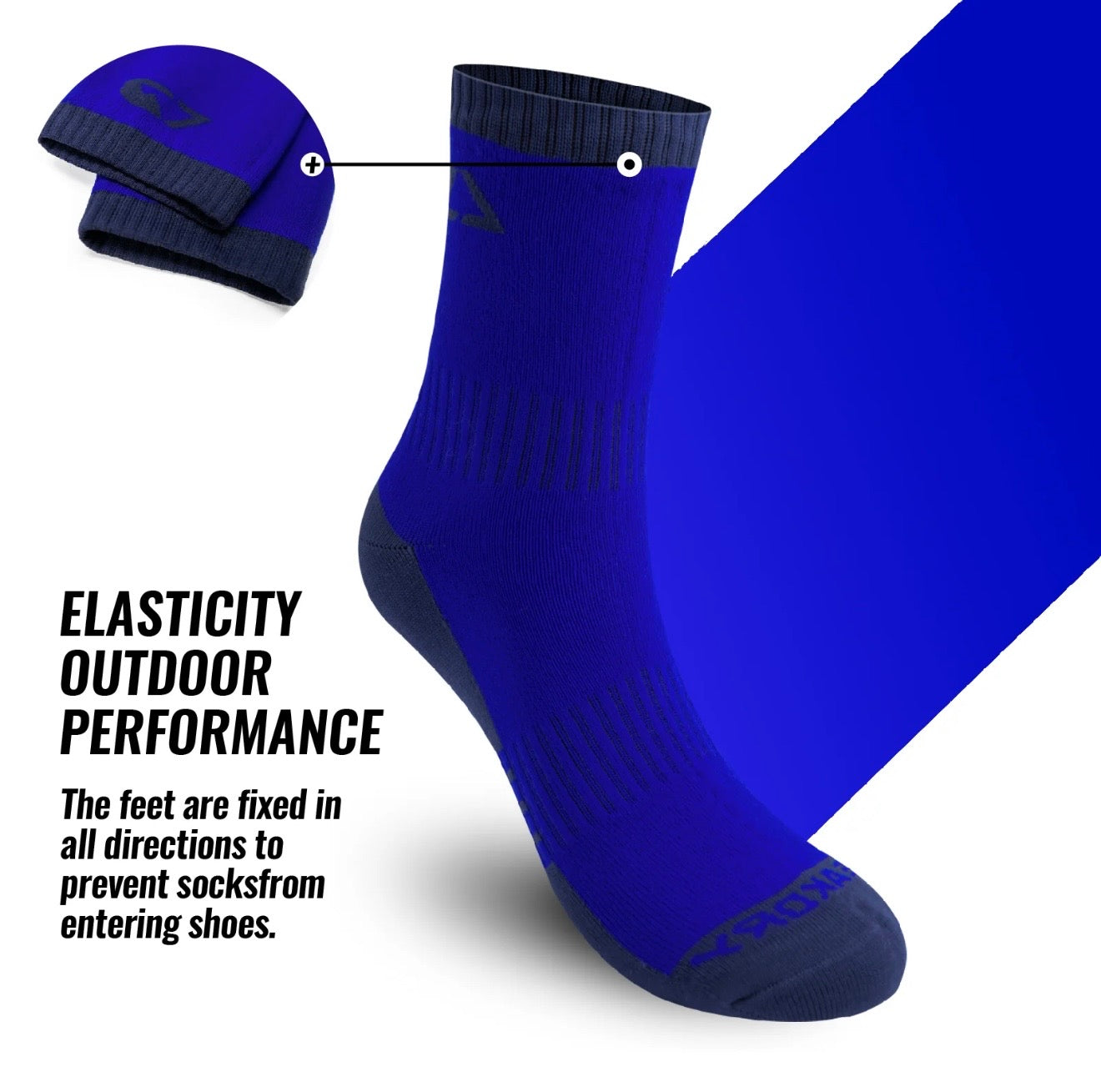 SUBMRGD Ultralite™ Dri-Knit Waterproof Ankle Socks – Blue