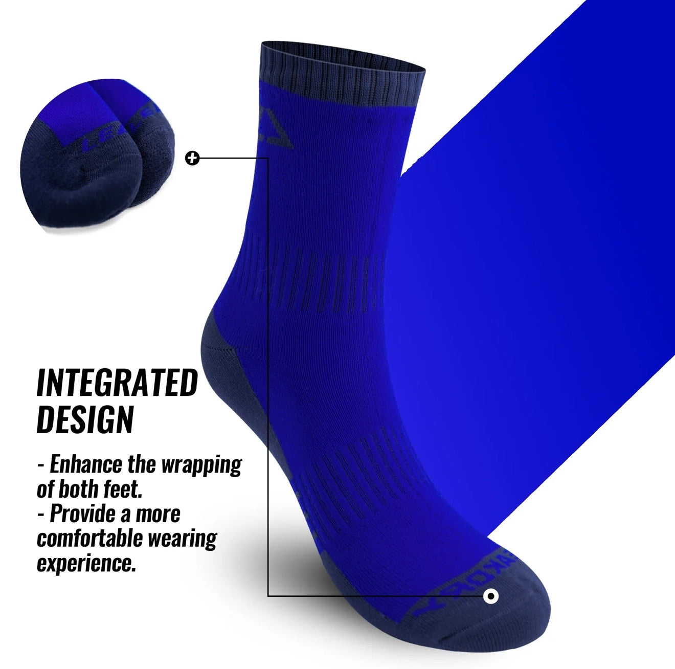 SUBMRGD Ultralite™ Dri-Knit Waterproof Ankle Socks – Blue