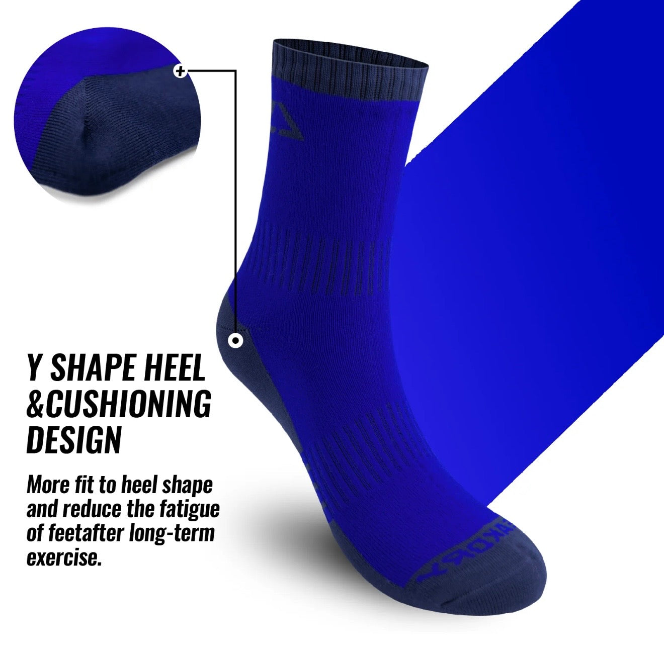 SUBMRGD Ultralite™ Dri-Knit Waterproof Ankle Socks – Blue