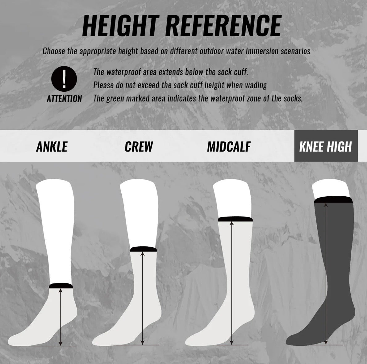 SUBMRGD Waterproof Knee-High Socks – Blue