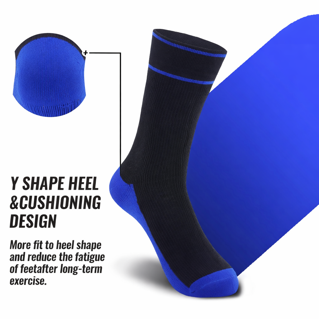 SUBMRGD Waterproof Crew Socks- Blue Midnight