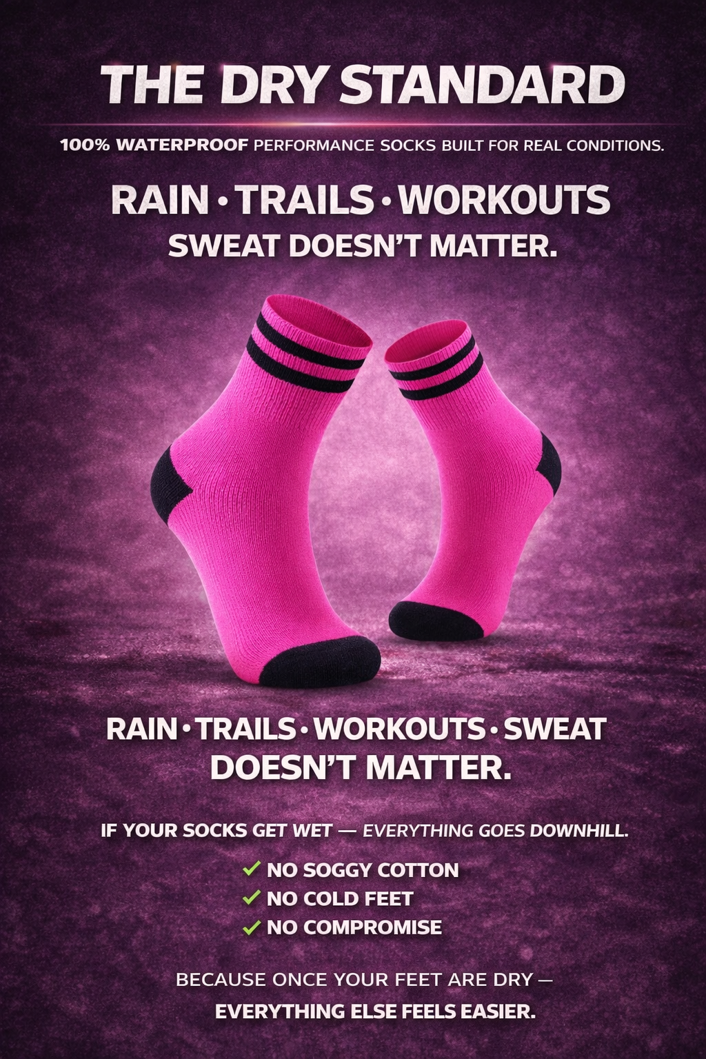 SUBMRGD Waterproof Ankle Socks – Pink