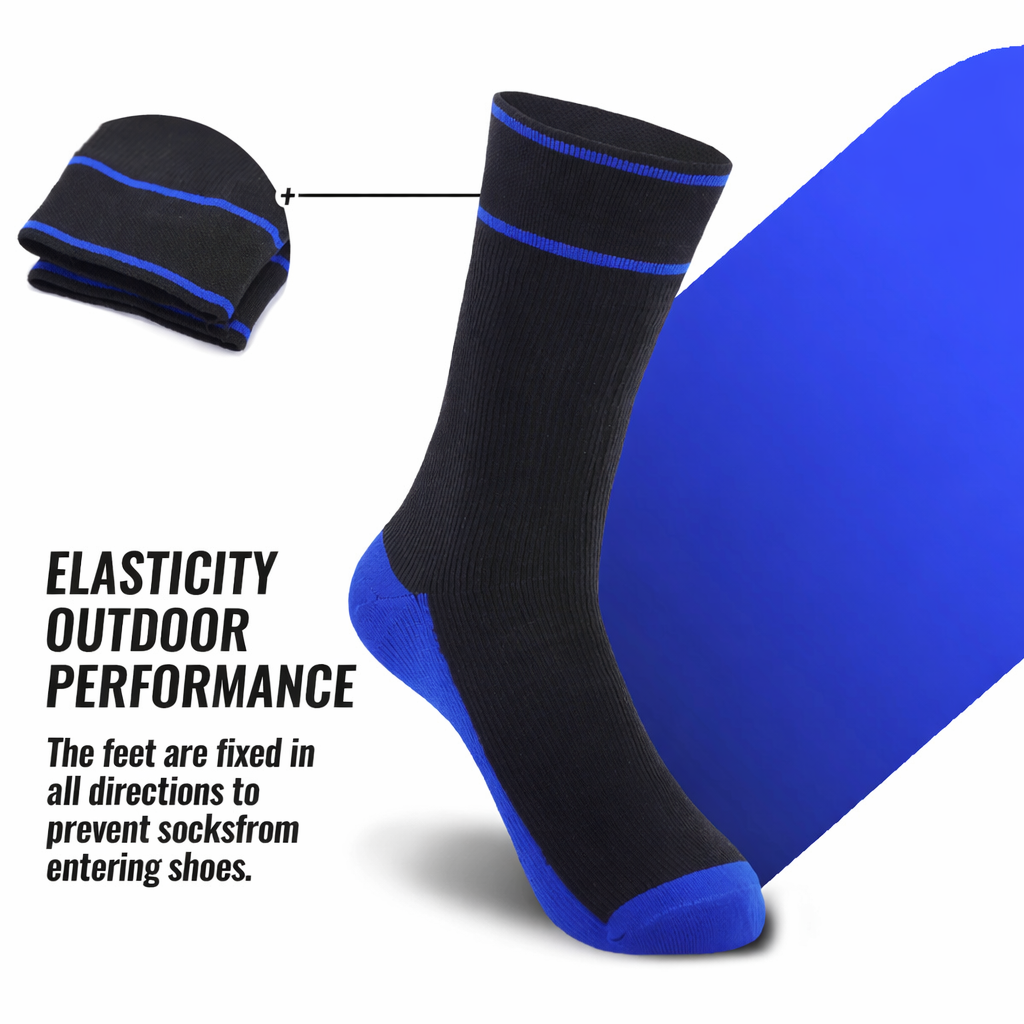 SUBMRGD Waterproof Crew Socks- Blue Midnight