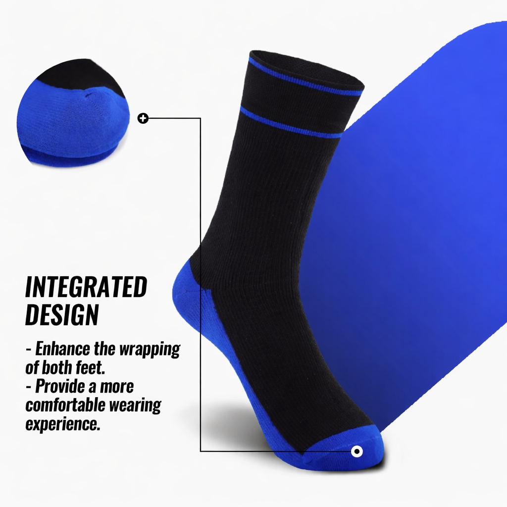 SUBMRGD Waterproof Crew Socks- Blue Midnight