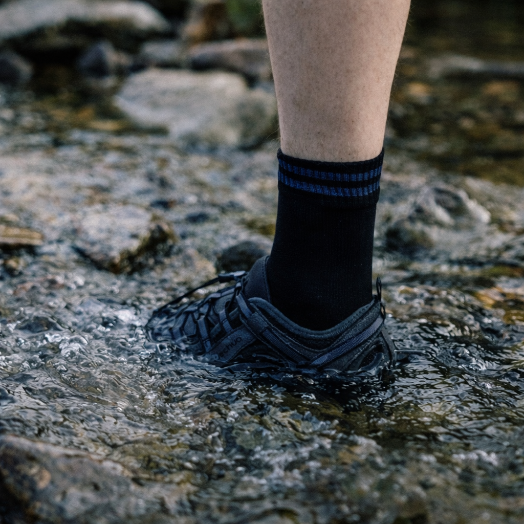 SUBMRGD Ultralite™ Dri-Knit Waterproof Ankle Socks-Dual Stripe