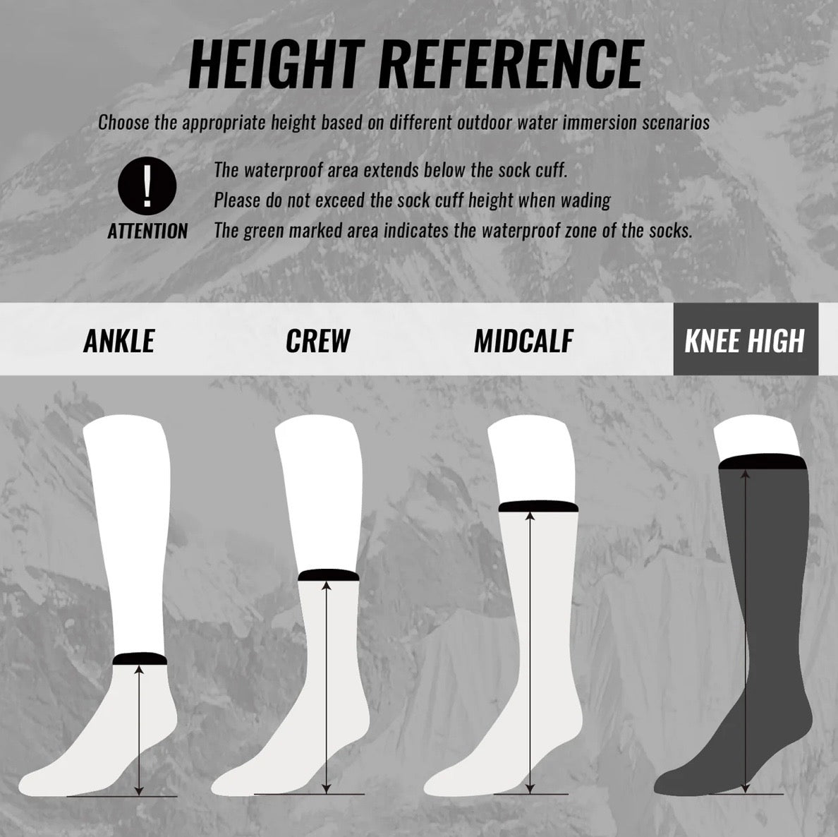 SUBMRGD Waterproof Knee-High Socks – Black