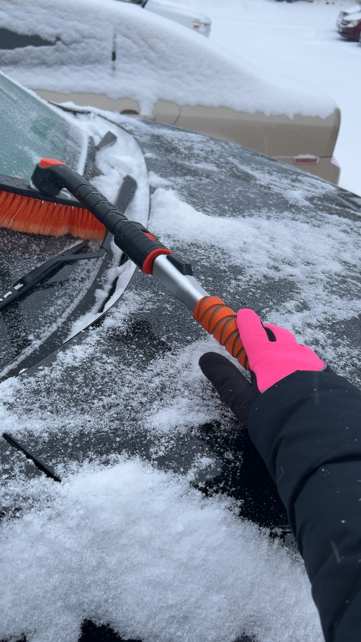 SUBMRGD StormGrip™ Lightweight Merino Waterproof Gloves – Black/Pink