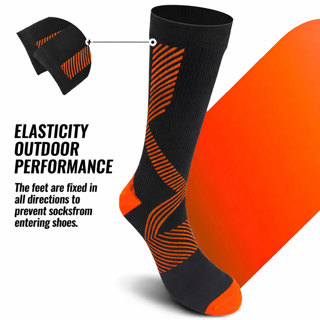 SUBMRGD NorthCore™ Waterproof Thermal Mid-Calf Socks-Orange/Black