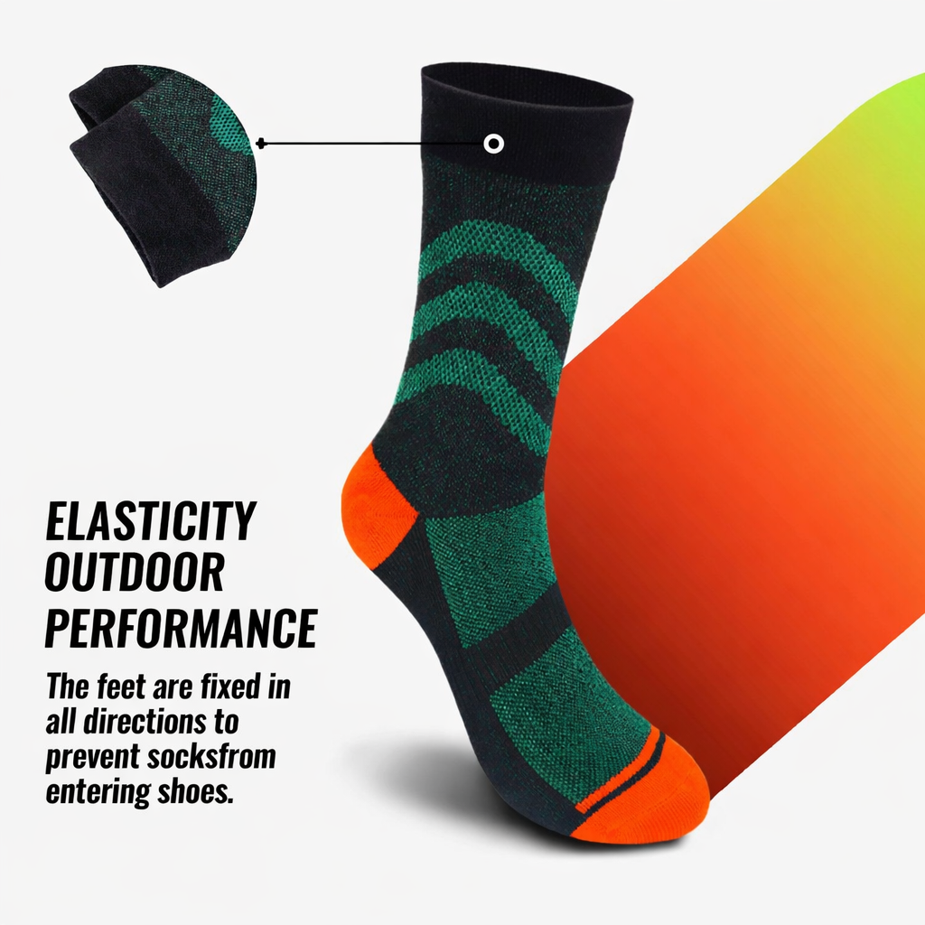 SUBMRGD Waterproof Crew Socks-Orange Current