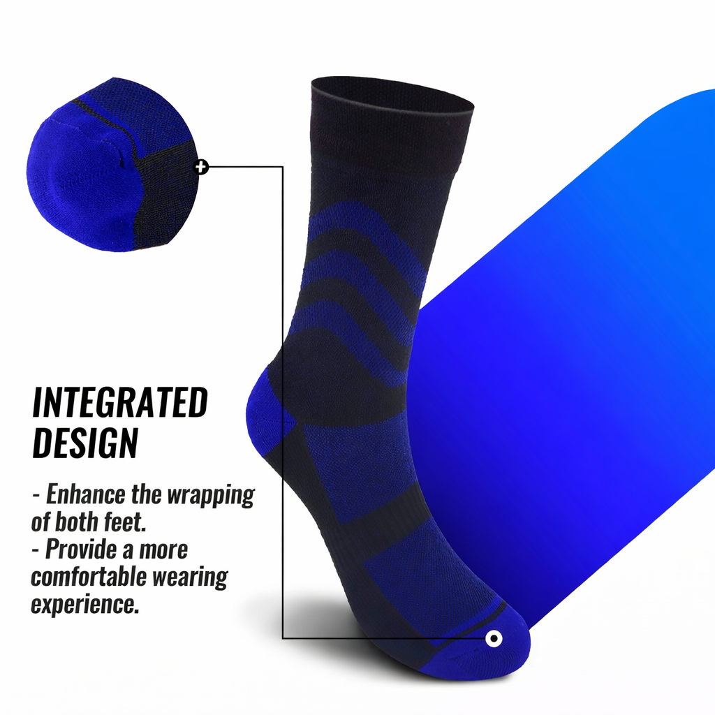 SUBMRGD Waterproof Crew Socks – Blue Current