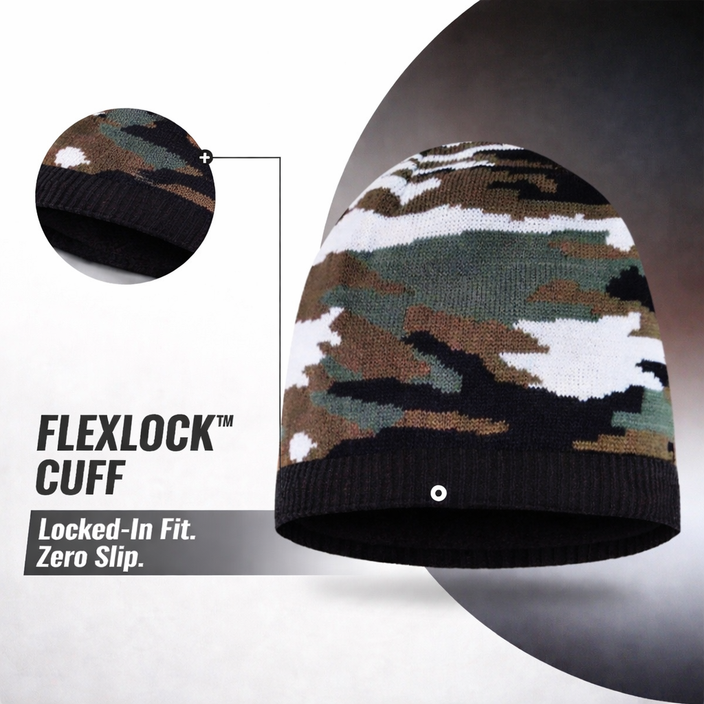 SUBMRGD Waterproof Merino Beanie – Green Camo