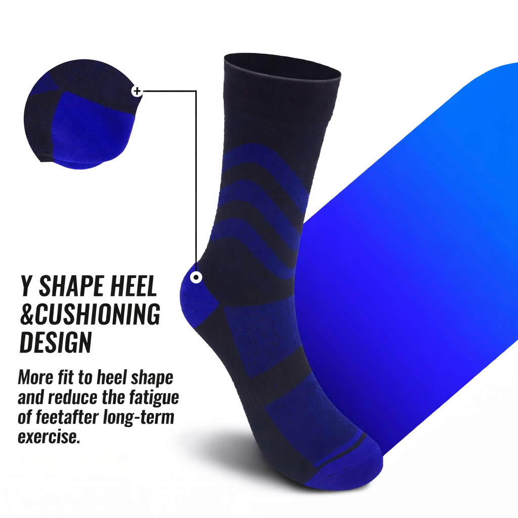 SUBMRGD Waterproof Crew Socks – Blue Current