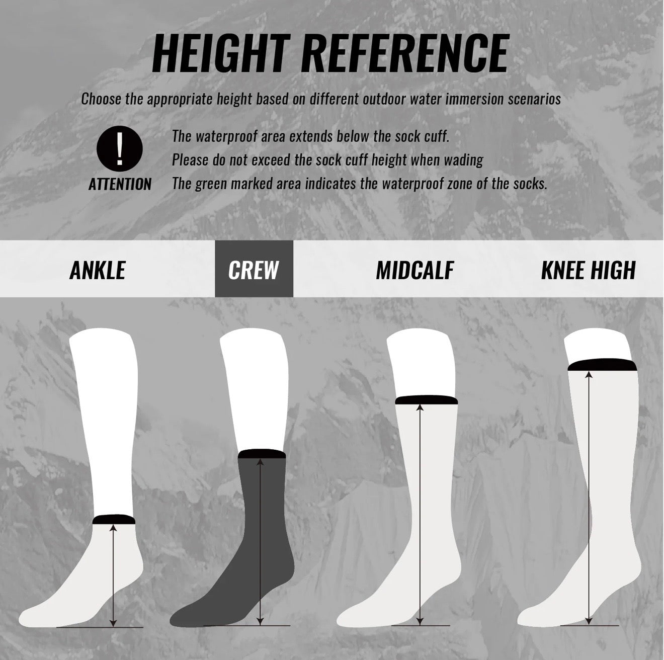 SUBMRGD Waterproof Crew Socks – Digital Camo