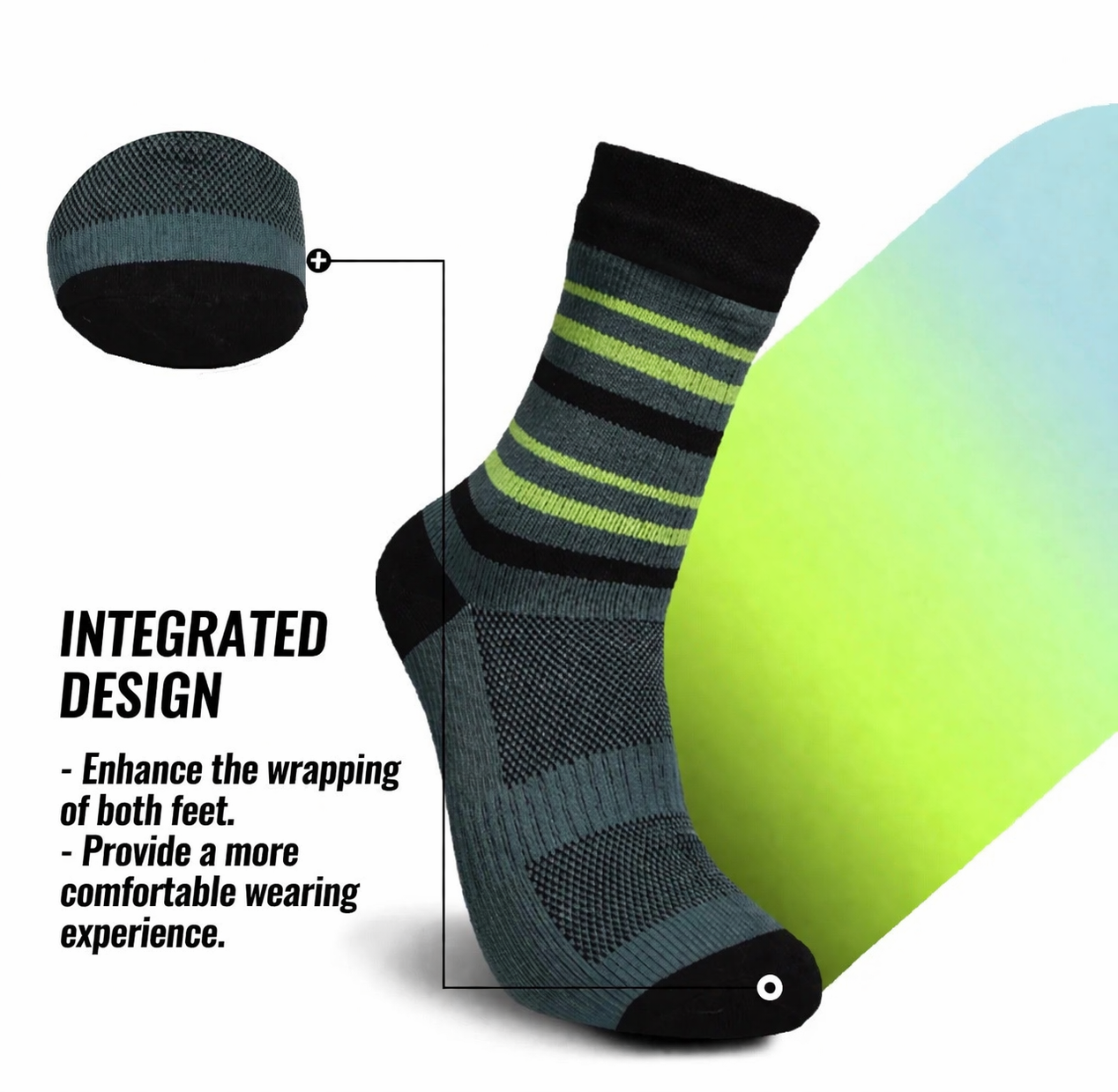 SUBMRGD Waterproof Crew Socks-Cool Max