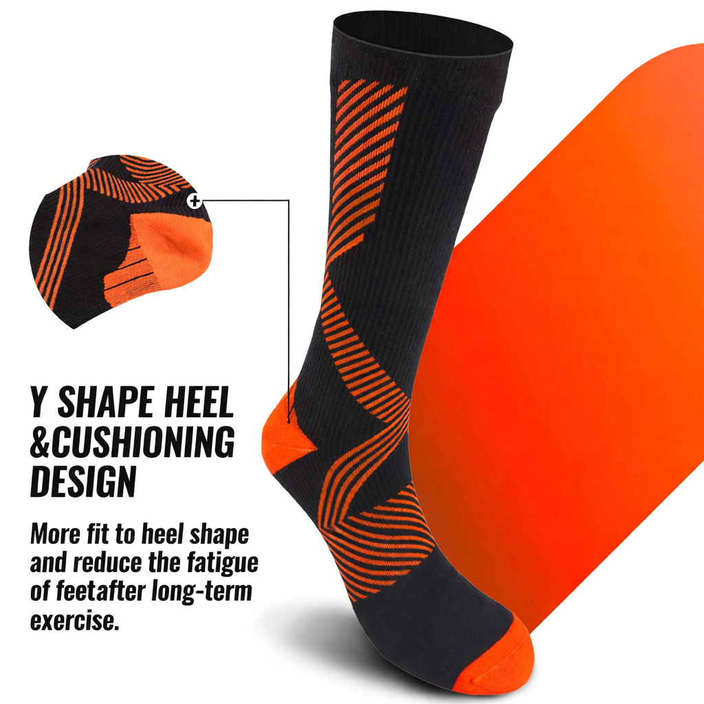 SUBMRGD NorthCore™ Waterproof Thermal Mid-Calf Socks-Orange/Black