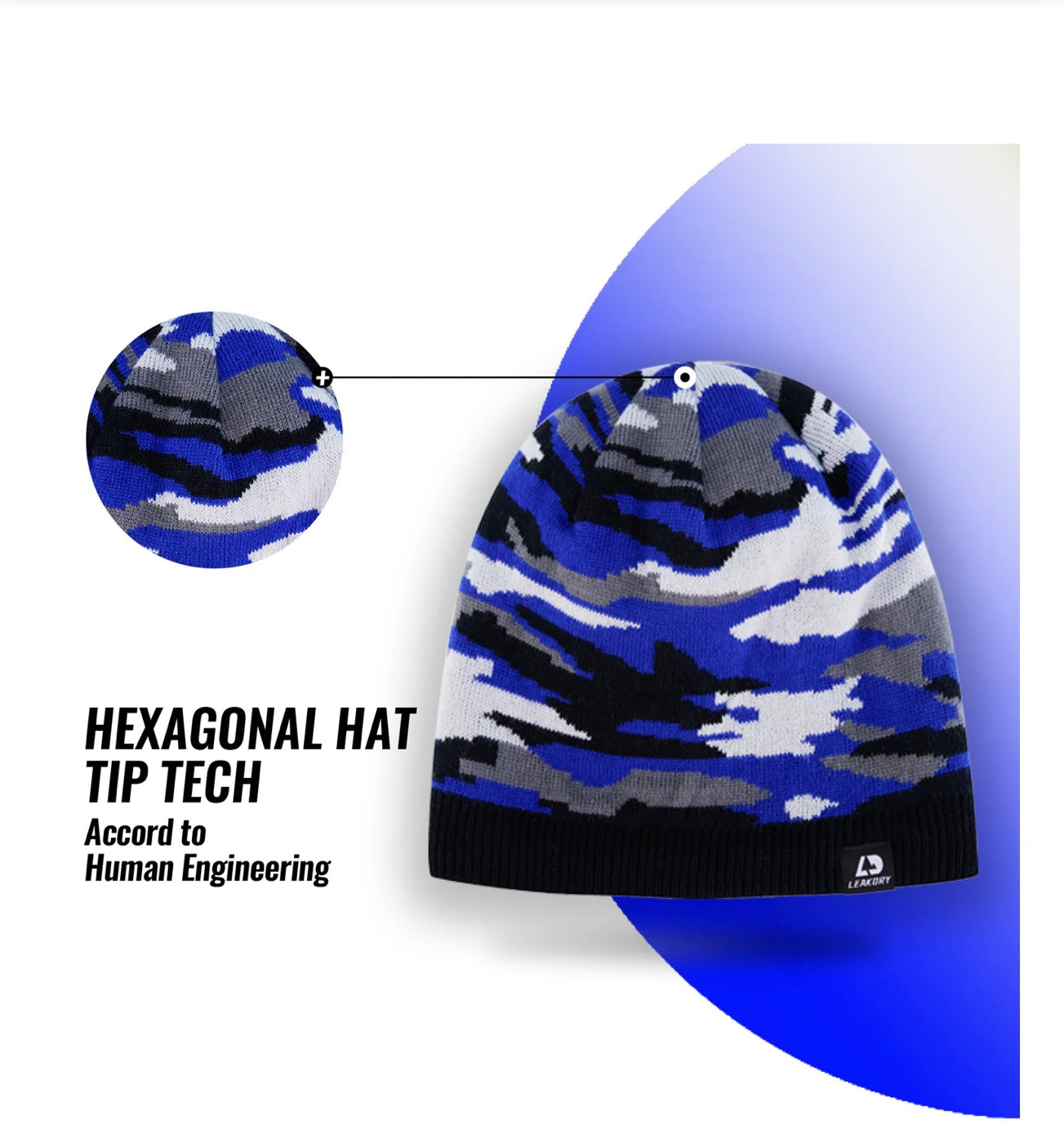 SUBMRGD Waterproof Merino Beanie – Blue Camo