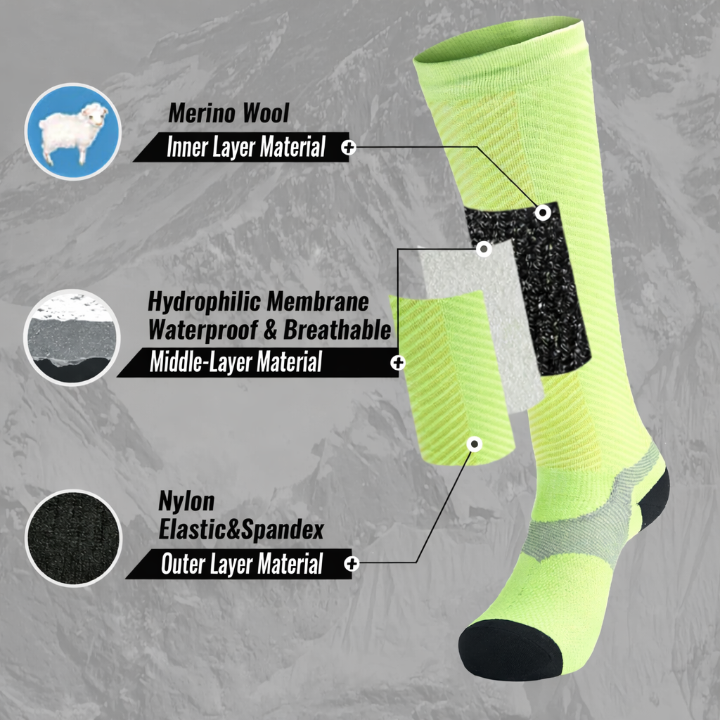 SUBMRGD Waterproof Knee-High Socks – Green