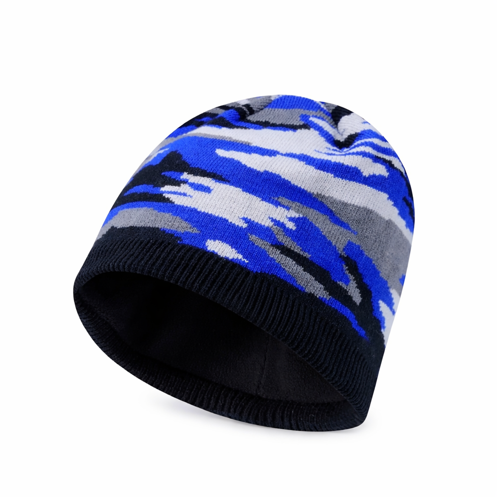 SUBMRGD Waterproof Merino Beanie – Blue Camo