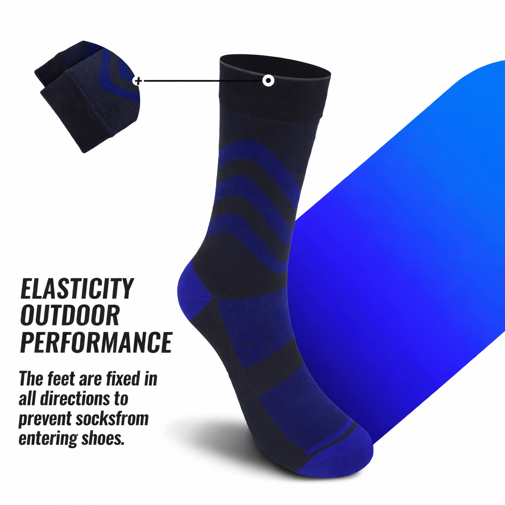 SUBMRGD Waterproof Crew Socks – Blue Current